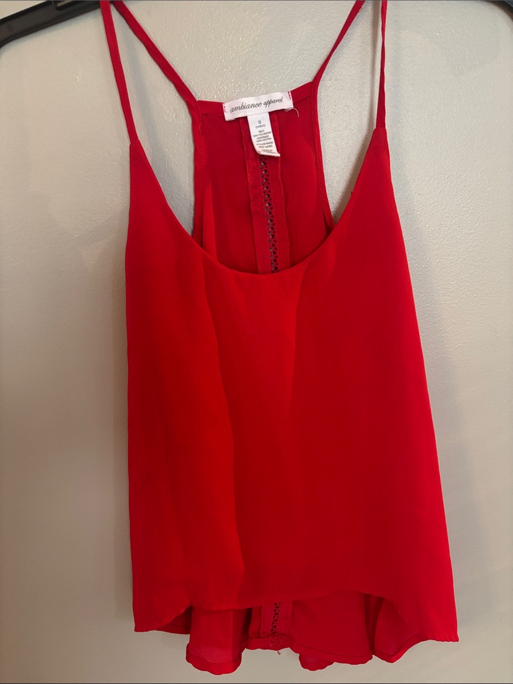 Ambiance Bright Red Spaghetti-Strap Cami